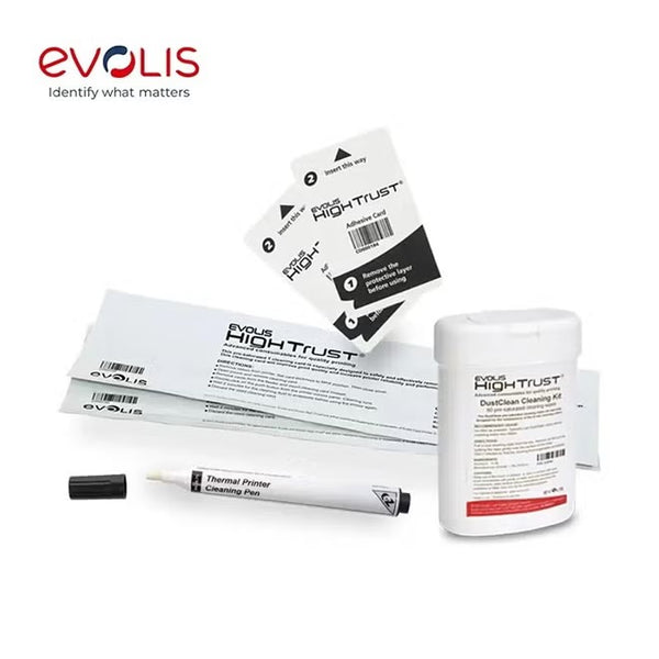 Evolis Advanced Cleaning Kit ACL002 - Complete Maintenance for Card Printers