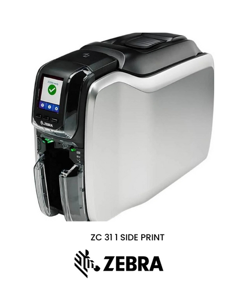 طابعة بطاقات Zebra ZC31 - طابعة بطاقات هوية احترافية أحادية الجانب