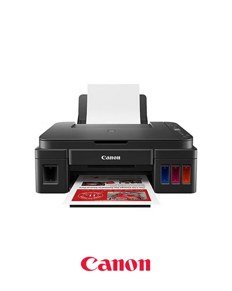 طابعة Canon G3410 - طابعة لاسلكية متعددة الإمكانات مزودة بخزان حبر عالي الإنتاجية