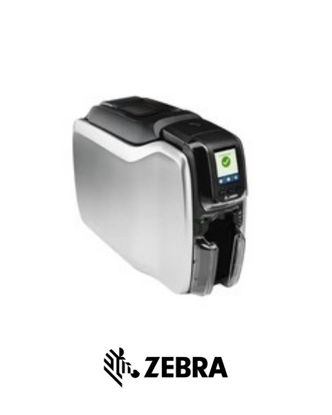 طابعة بطاقات Zebra ZC300 - طباعة على جانب واحد مع اتصال USB وEthernet