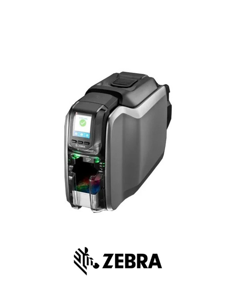 طابعة بطاقات Zebra ZC300 - طباعة على جانب واحد مع اتصال USB وEthernet