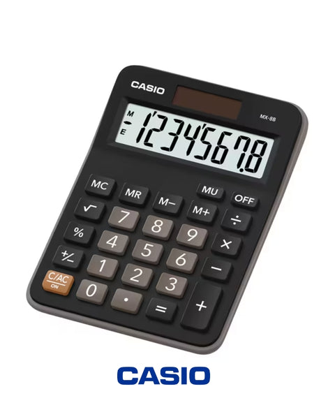 آلة حاسبة Casio MJ-120D - آلة حاسبة مكتبية مكونة من 12 رقمًا مع وظائف الضرائب والعملة
