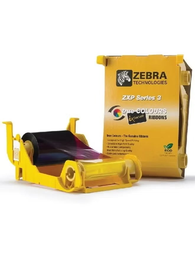 Zebra Ribbon PN 800033-840 - YMCKO Color Ribbon for ZXP Series 3 Printers (200 Prints)