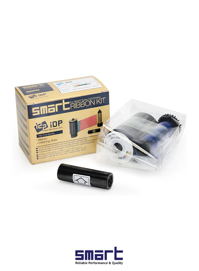 Smart Ribbon Kit IDP/PRT-650634 - YMCKO Color Ribbon for Smart 30s & 50s Printers (New 653775)"