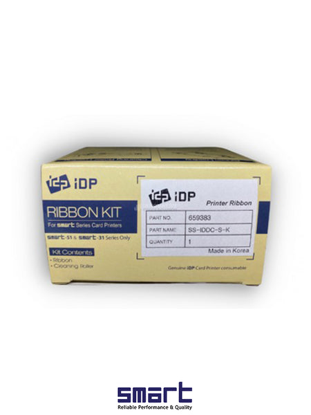 طقم الشريط الذكي IDP/PRT-659383 - شريط أسود لطابعات بطاقات IDP