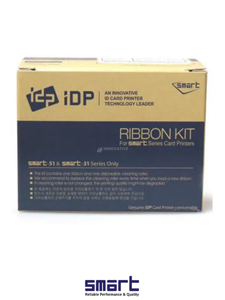 Smart Ribbon Kit IDP/PRT-650634 - YMCKO Color Ribbon for Smart 30s & 50s Printers (New 653775)"