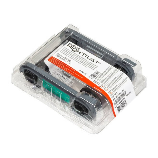 Evolis Ribbon R5F208M100 - YMCKO, 300 Prints for Primacy 2 Card Printer