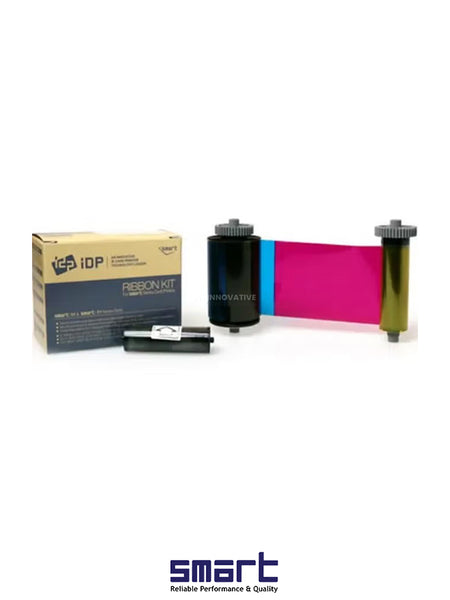Smart Ribbon Kit IDP/PRT-650634 - YMCKO Color Ribbon for Smart 30s & 50s Printers (New 653775)"