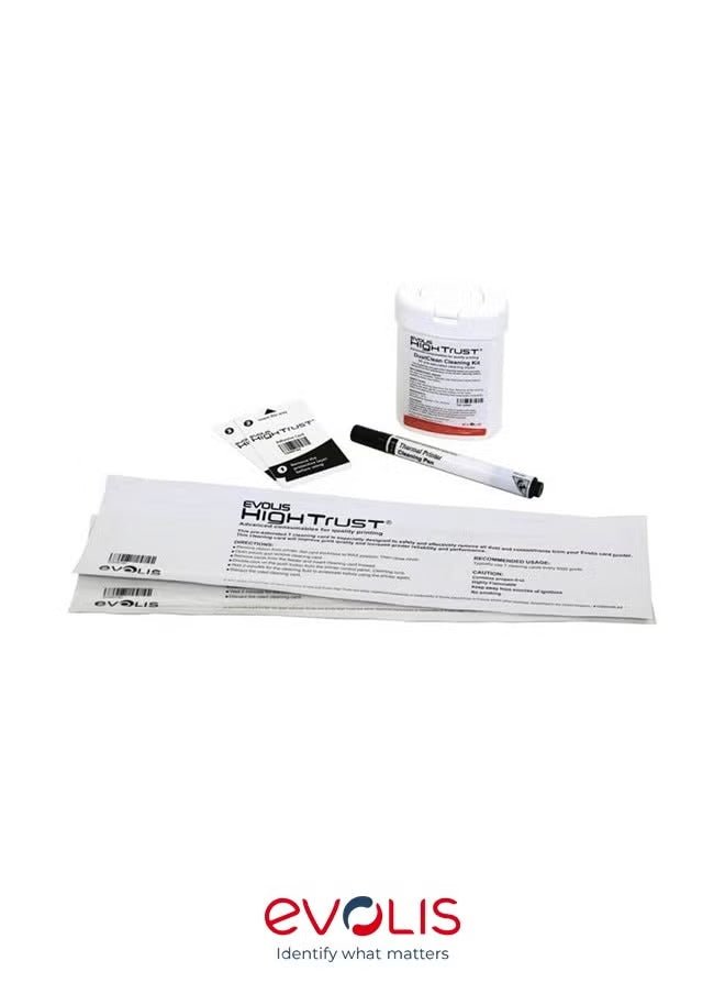 Evolis Advanced Cleaning Kit ACL002 - Complete Maintenance for Card Printers