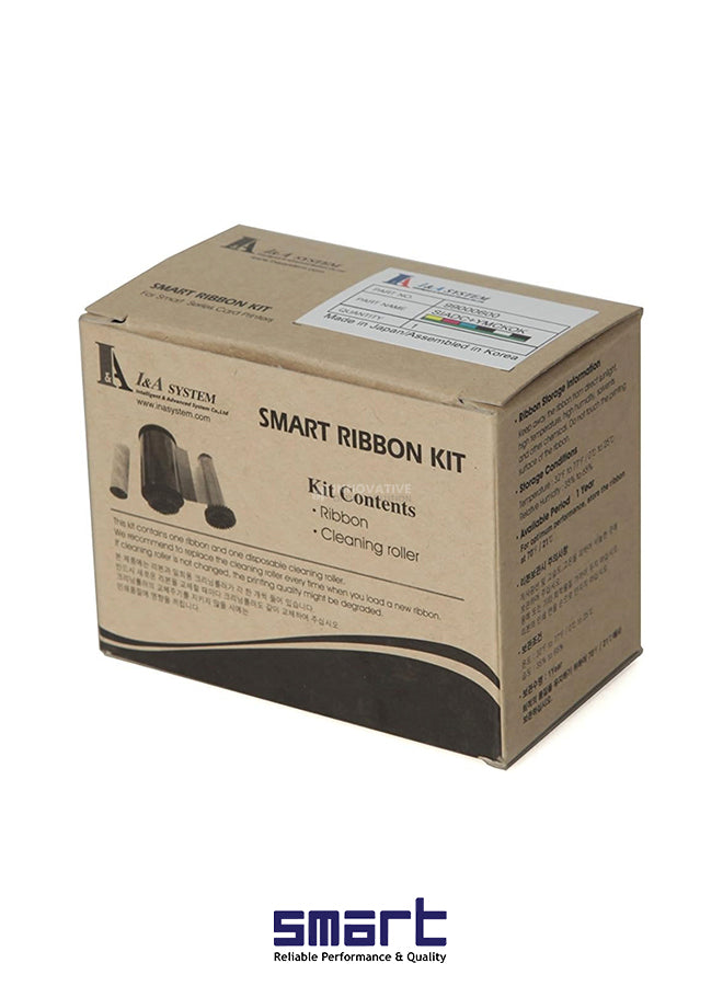 Smart Ribbon Kit IDP/PRT-650634 - YMCKO Color Ribbon for Smart 30s & 50s Printers (New 653775)"