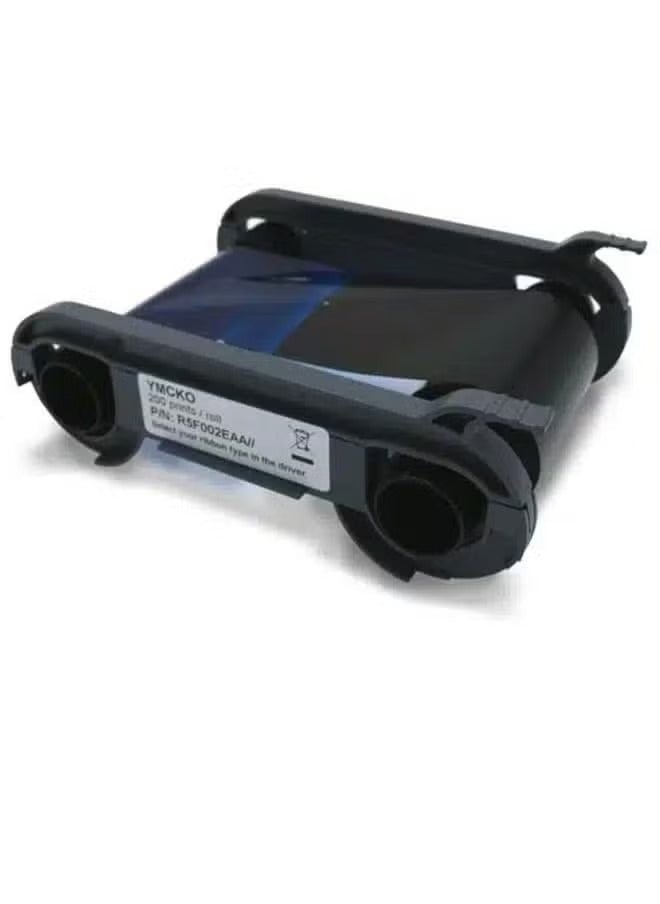 Evolis Ribbon Color R5F002EAA - YMCKO, 200 Prints for High-Quality Card Printing