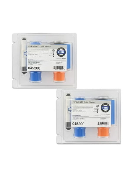 Fargo Ribbon 045200 - YMCKO Color Ribbon for DTC4500 Printers, 500 Images