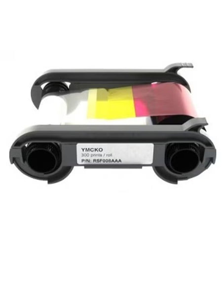 Evolis Ribbon Color R5F008EAA - YMCKO, 300 Prints for High-Quality Card Printing