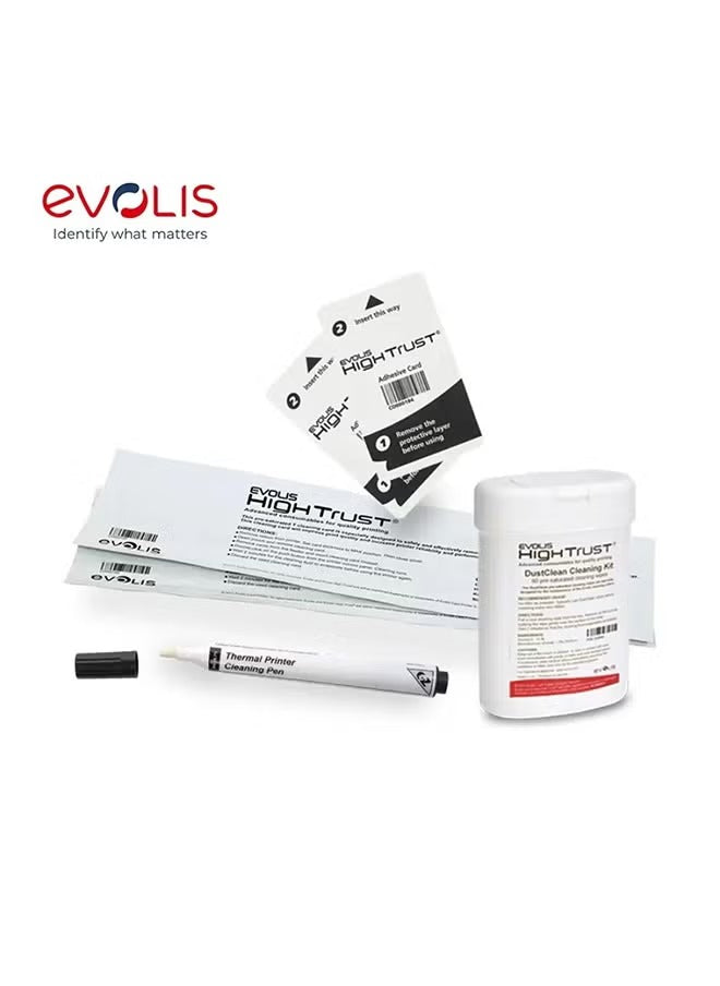 Evolis Advanced Cleaning Kit ACL002 - Complete Maintenance for Card Printers