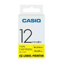 Casio Label Tape 24mm Black & Yellow - Durable Adhesive Labeling Tape for High-Visibility Marking