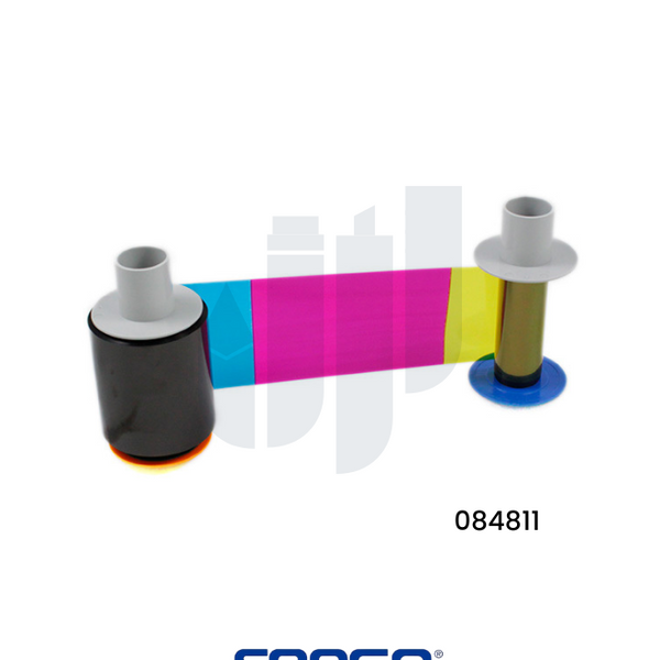 Fargo Ribbon 084811 - YMCK Full-Color Ribbon for High-Quality Card Printing