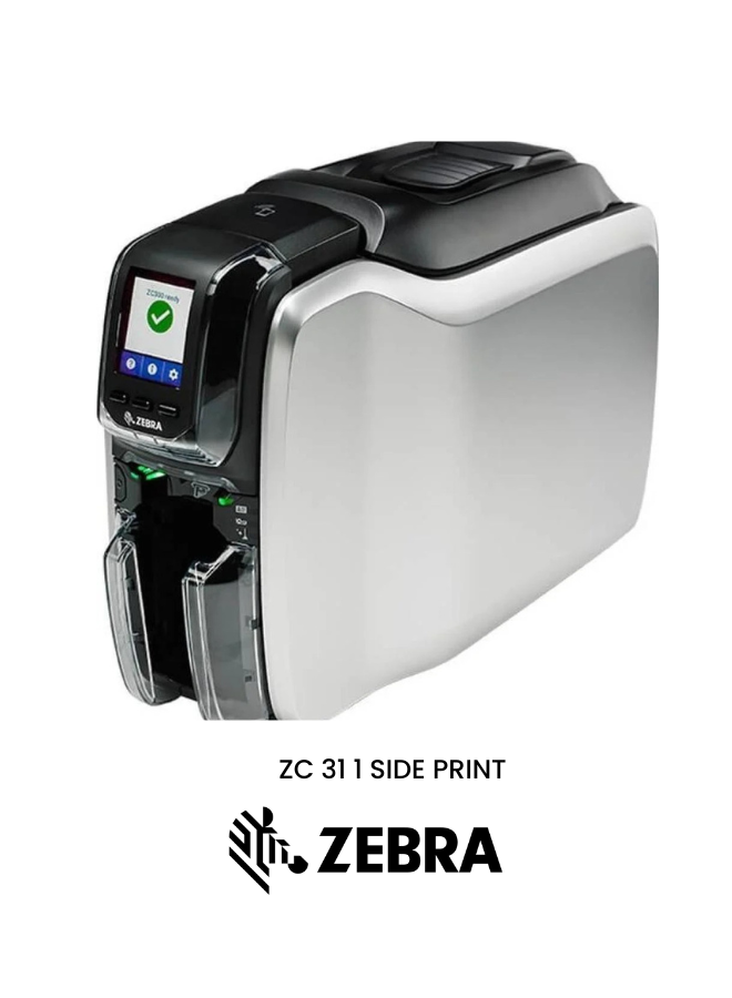 طابعة بطاقات Zebra ZC31 - طابعة بطاقات هوية احترافية أحادية الجانب