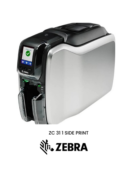 طابعة بطاقات Zebra ZC31 - طابعة بطاقات هوية احترافية أحادية الجانب