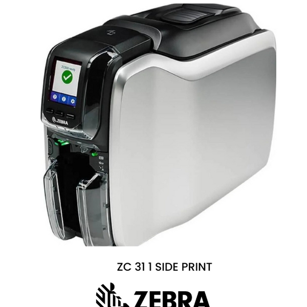 طابعة بطاقات Zebra ZC31 - طابعة بطاقات هوية احترافية أحادية الجانب