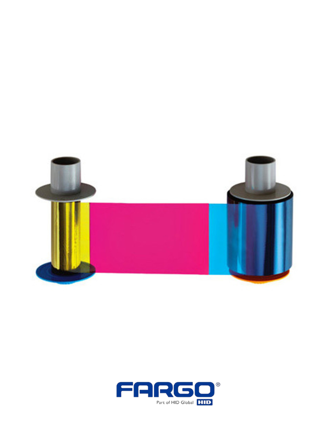 Fargo Ribbon 086200 - YMCK Full-Color Ribbon for Professional Card Printing