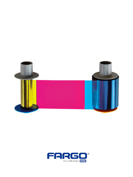 Fargo Ribbon 086200 - YMCK Full-Color Ribbon for Professional Card Printing