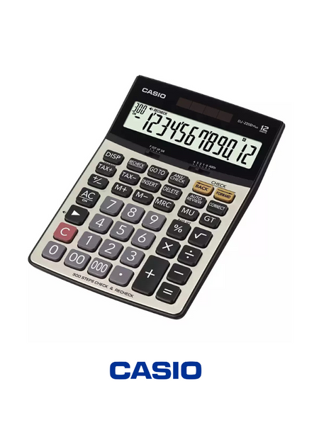 Casio DJ-220DPlus Desktop Calculator - 12-Digit Advanced Business Calculator with Tax & Currency Functions