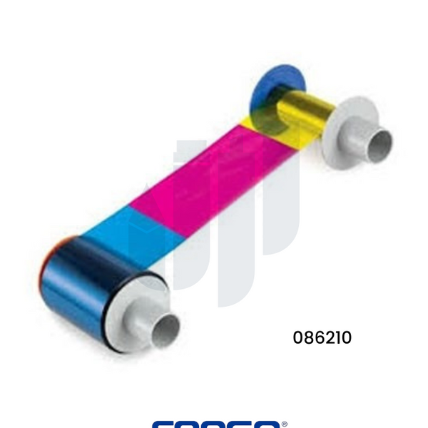 Fargo Ribbon PN-086210 - YMCKK Full-Color Ribbon for Dual-Sided Card Printing