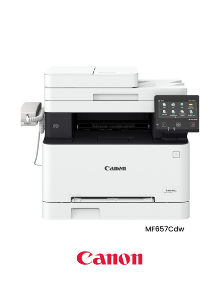 طابعة Canon MF657Cdw - طابعة ليزر ملونة متعددة الإمكانيات مع اتصال لاسلكي