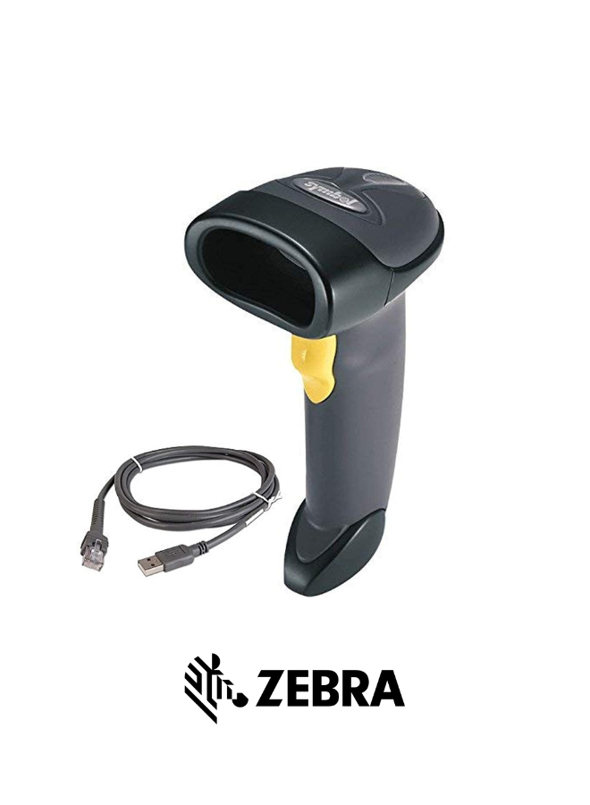 Zebra LS-2208 Barcode Scanner - Reliable Wired Handheld Scanner for Fast & Accurate Scanning