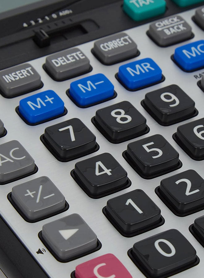 Casio DS-2JT-W-DH Desktop Calculator – Heavy-Duty, Dual Power, Large Display