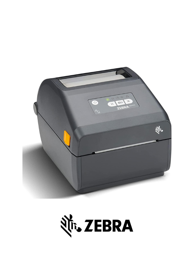 طابعة الباركود Zebra ZD421T - طابعة ملصقات نقل حراري متقدمة للشركات