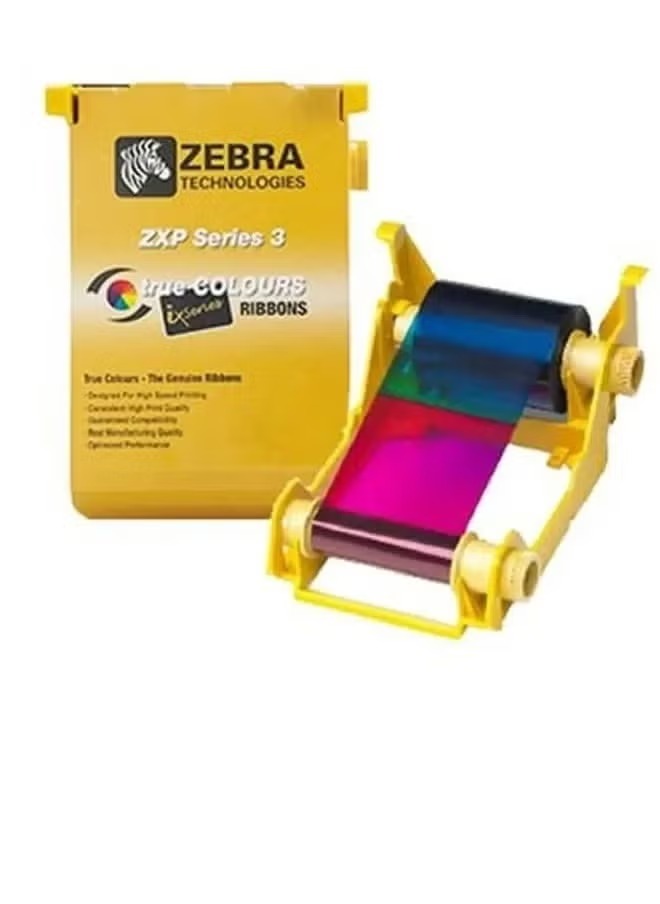 Zebra Ribbon PN 800033-840 - YMCKO Color Ribbon for ZXP Series 3 Printers (200 Prints)