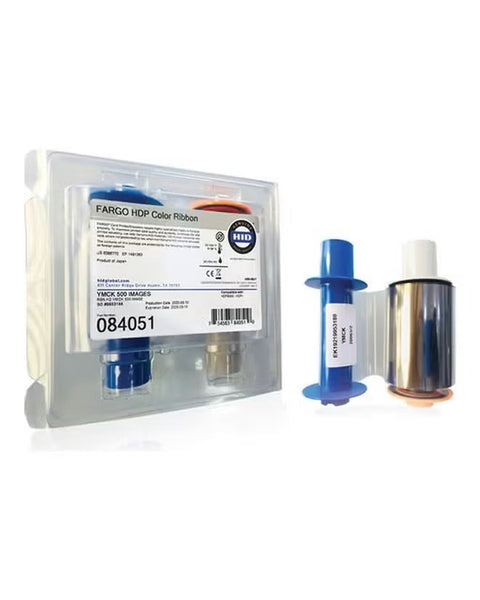 Fargo Ribbon 084051 - YMCK Full-Color Ribbon for High-Quality Card Printing