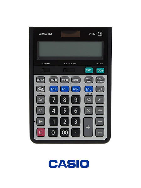 Casio DS-2JT-W-DH Desktop Calculator – Heavy-Duty, Dual Power, Large Display