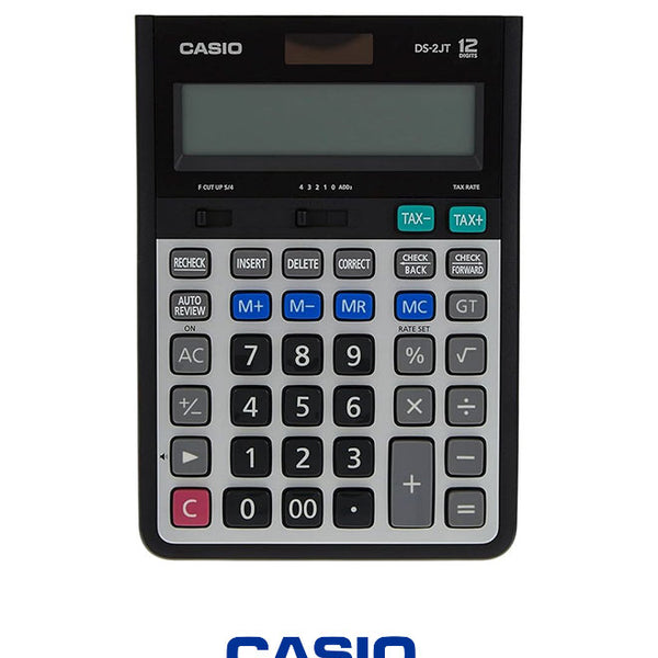 Casio DS-2JT-W-DH Desktop Calculator – Heavy-Duty, Dual Power, Large Display