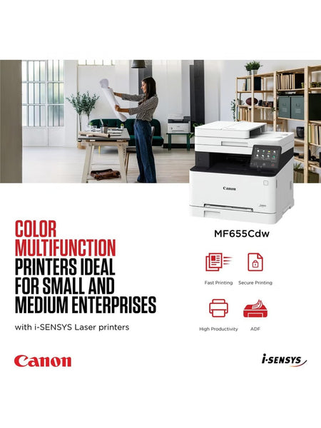 Canon LaserJet Printer Color MF655Cdw - Multifunction Wireless All-in-One