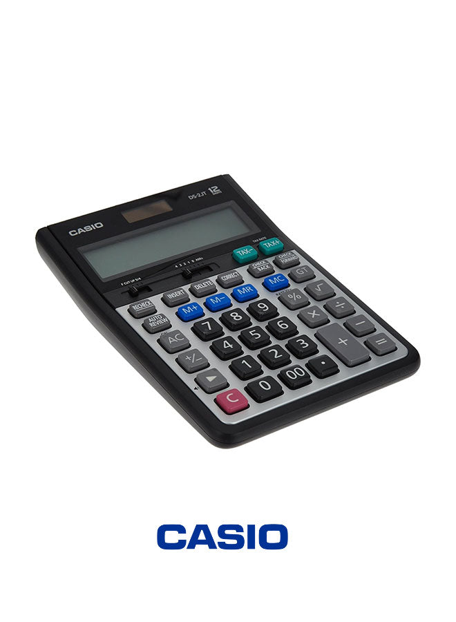 Casio DS-2JT-W-DH Desktop Calculator – Heavy-Duty, Dual Power, Large Display